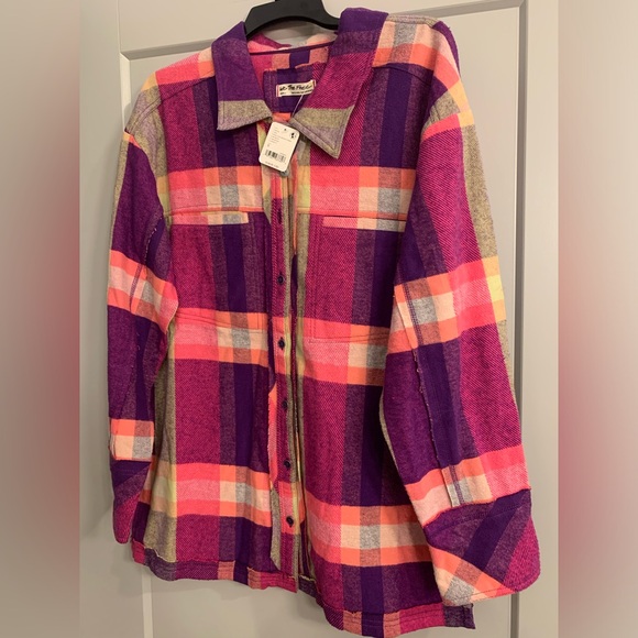 Free People We The Free So Long Summer Plaid Top Size Small 100% Cotton - Picture 5 of 16